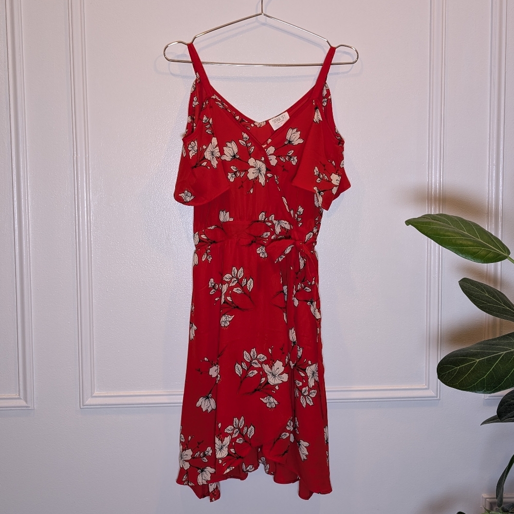 Sienna Sky Scarlet Floral‎ Midi Dress